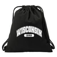 Wisconsin Collegiate Style 1848 Drawstring Bag