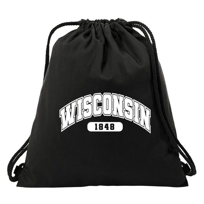 Wisconsin Collegiate Style 1848 Drawstring Bag