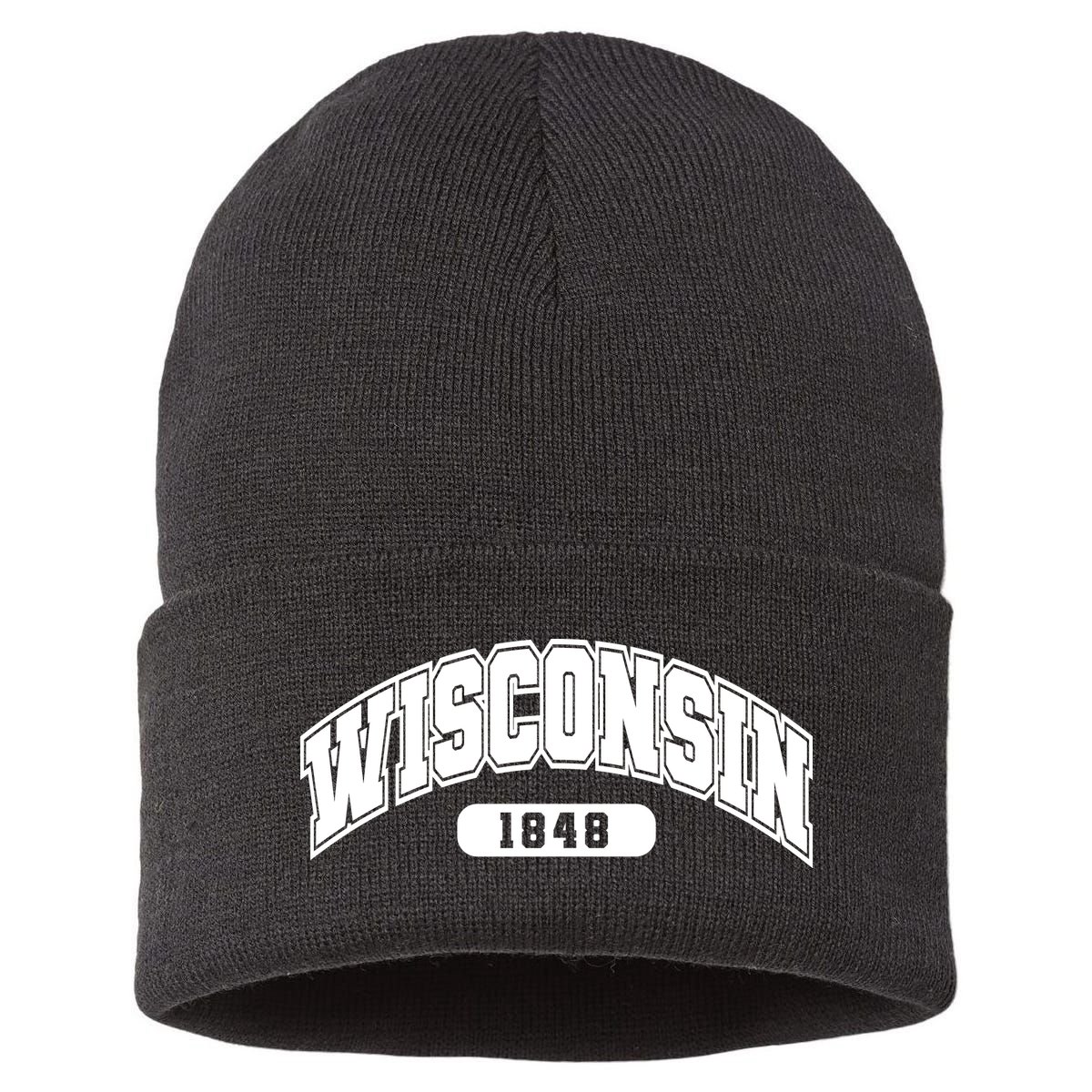 Wisconsin Collegiate Style 1848 Sustainable Knit Beanie