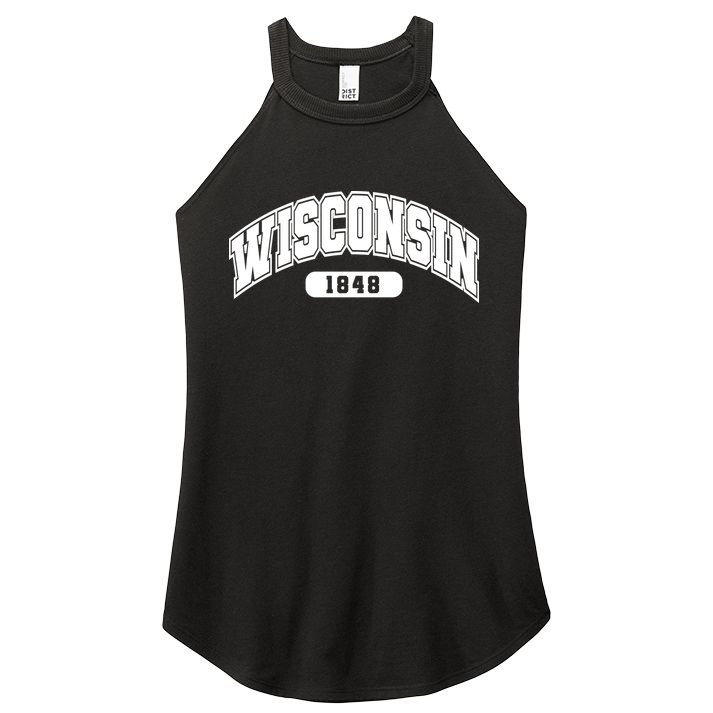 Wisconsin Collegiate Style 1848 Women's Perfect Tri Rocker Tank