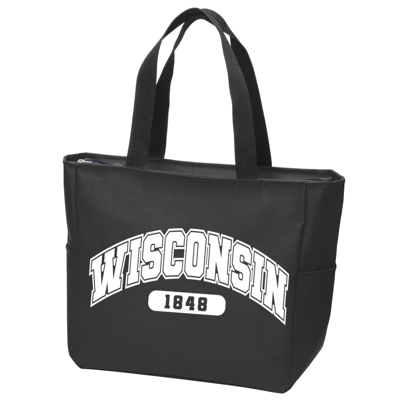 Wisconsin Collegiate Style 1848 Zip Tote Bag
