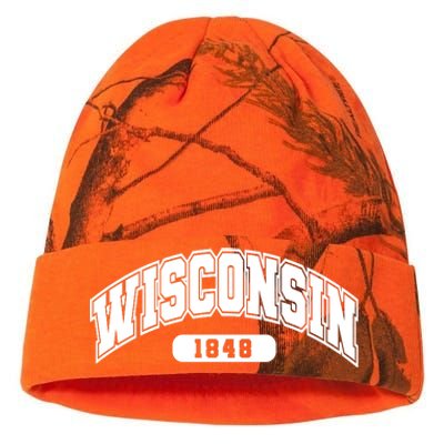 Wisconsin Collegiate Style 1848 Kati Licensed 12" Camo Beanie