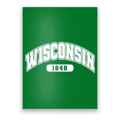 Wisconsin Collegiate Style 1848 Poster