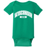Wisconsin Collegiate Style 1848 Baby Bodysuit