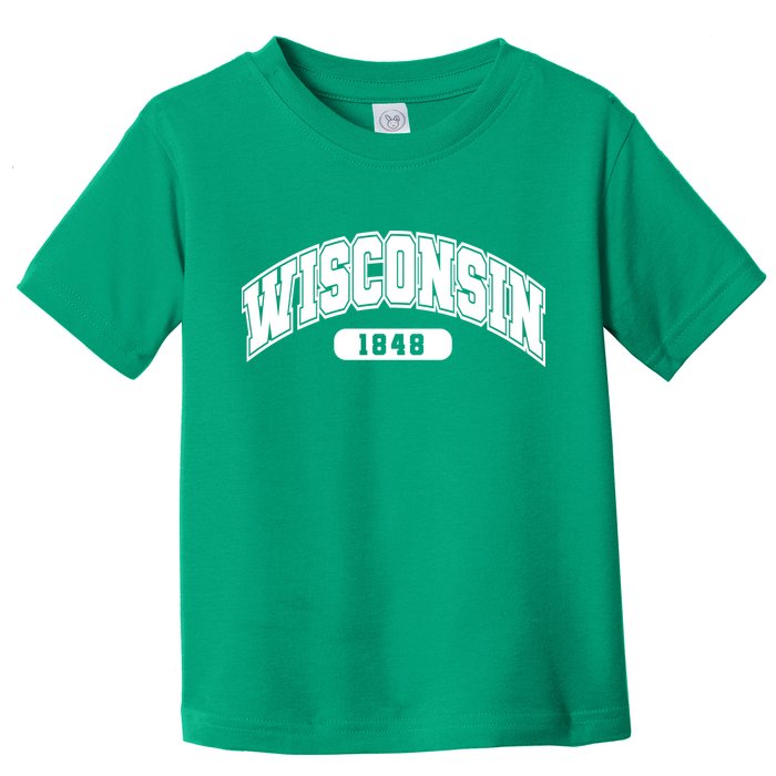 Wisconsin Collegiate Style 1848 Toddler T-Shirt