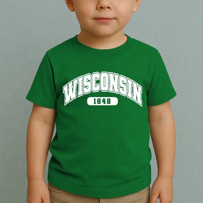 Wisconsin Collegiate Style 1848 Toddler T-Shirt