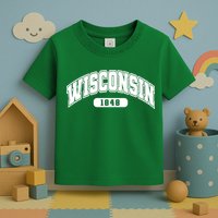 Wisconsin Collegiate Style 1848 Toddler T-Shirt