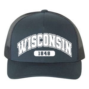 Wisconsin Collegiate Style 1848 Yupoong Adult 5-Panel Trucker Hat