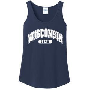 Wisconsin Collegiate Style 1848 Ladies Essential Tank