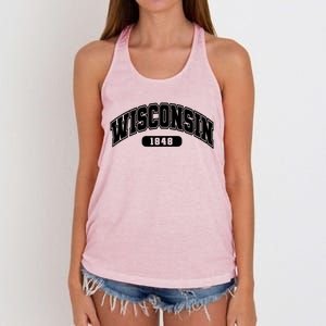 Wisconsin Collegiate Style 1848 Women's Knotted Racerback Tank