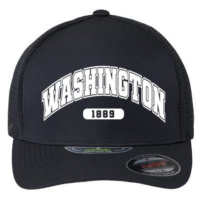 Washington Collegiate Style 1889 Flexfit Unipanel Trucker Cap