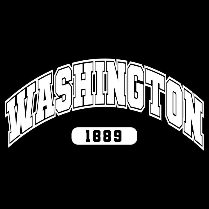 Washington Collegiate Style 1889 Premium T-Shirt
