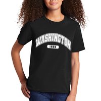 Washington Collegiate Style 1889 Kids T-Shirt