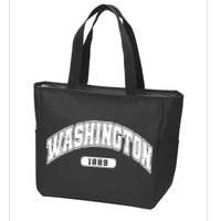 Washington Collegiate Style 1889 Zip Tote Bag