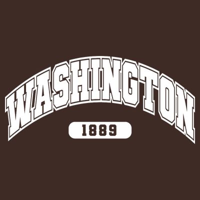 Washington Collegiate Style 1889 T-Shirt