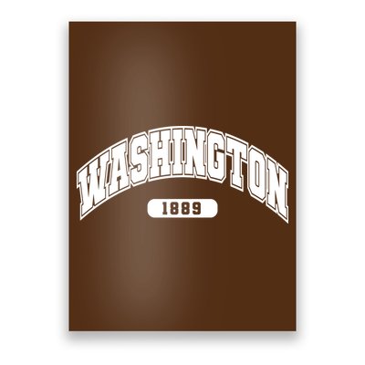 Washington Collegiate Style 1889 Poster