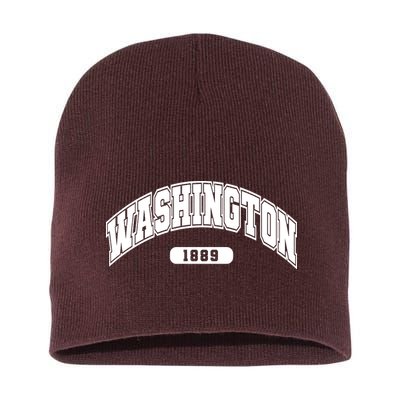 Washington Collegiate Style 1889 Short Acrylic Beanie