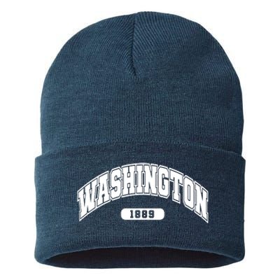 Washington Collegiate Style 1889 Sustainable Knit Beanie