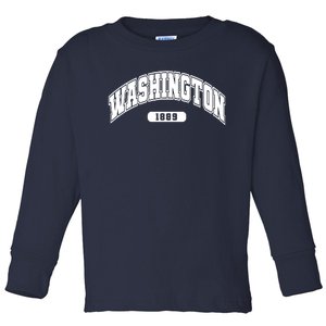 Washington Collegiate Style 1889 Toddler Long Sleeve Shirt