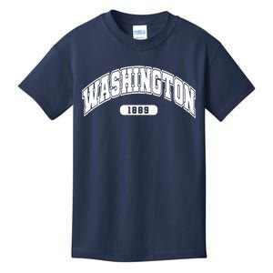 Washington Collegiate Style 1889 Kids T-Shirt