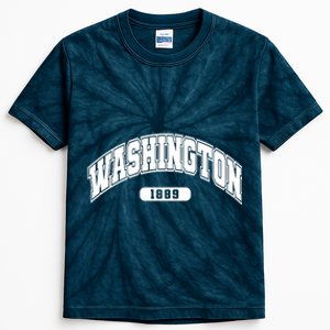 Washington Collegiate Style 1889 Kids Tie-Dye T-Shirt