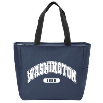 Washington Collegiate Style 1889 Zip Tote Bag