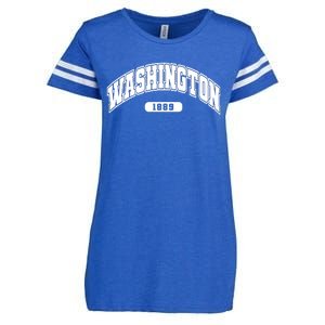 Washington Collegiate Style 1889 Enza Ladies Jersey Football T-Shirt