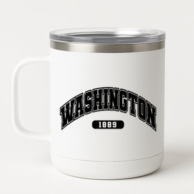 Washington Collegiate Style 1889 12 oz Stainless Steel Tumbler Cup