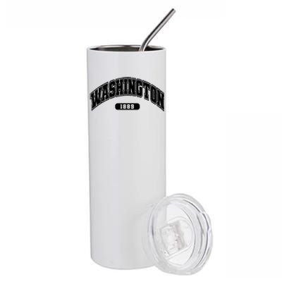 Washington Collegiate Style 1889 Stainless Steel Tumbler