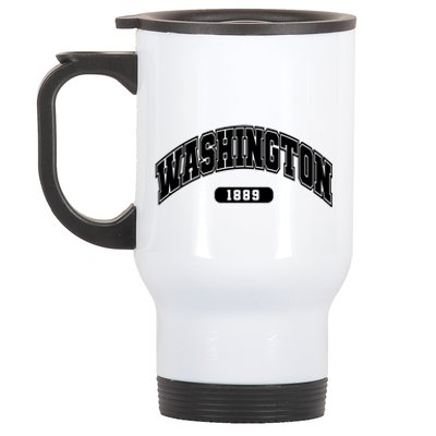 Washington Collegiate Style 1889 Stainless Steel Travel Mug