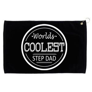 Worlds Coolest Step Dad Great Gift Grommeted Golf Towel