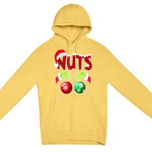 Women Christmas Snow Couples Chest Nuts Matching Chestnuts Xmas Gift Premium Pullover Hoodie