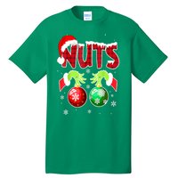 Women Christmas Snow Couples Chest Nuts Matching Chestnuts Xmas Gift Tall T-Shirt