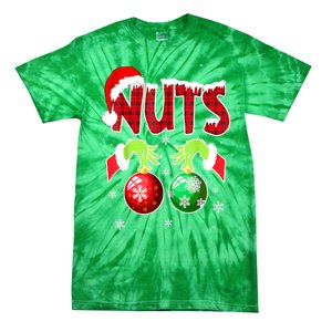 Women Christmas Snow Couples Chest Nuts Matching Chestnuts Xmas Gift Tie-Dye T-Shirt