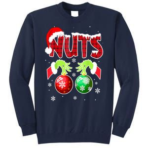 Women Christmas Snow Couples Chest Nuts Matching Chestnuts Xmas Gift Tall Sweatshirt