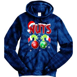 Women Christmas Snow Couples Chest Nuts Matching Chestnuts Xmas Gift Tie Dye Hoodie