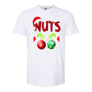 Women Christmas Snow Couples Chest Nuts Matching Chestnuts Xmas Gift Softstyle CVC T-Shirt