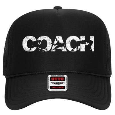 Wrestling Coach Scholastic Wrestling Folkstyle Wrestling High Crown Mesh Back Trucker Hat