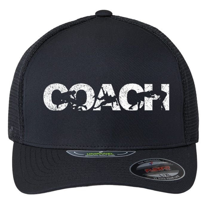 Wrestling Coach Scholastic Wrestling Folkstyle Wrestling Flexfit Unipanel Trucker Cap