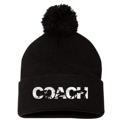 Wrestling Coach Scholastic Wrestling Folkstyle Wrestling Pom Pom 12in Knit Beanie