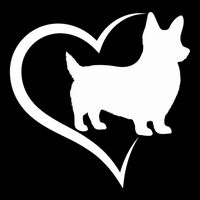 Welsh Corgi Silhouette Heart Love Dog Cute Gift Bucket Hat