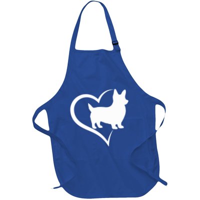 Welsh Corgi Silhouette Heart Love Dog Cute Gift Apron