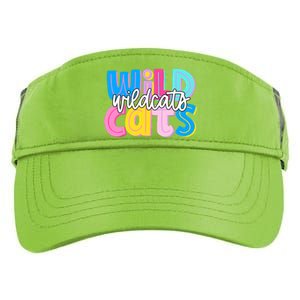 Wildcats Colorful School Spirit Adult Drive Performance Visor