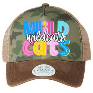 Wildcats Colorful School Spirit Legacy Tie Dye Trucker Hat