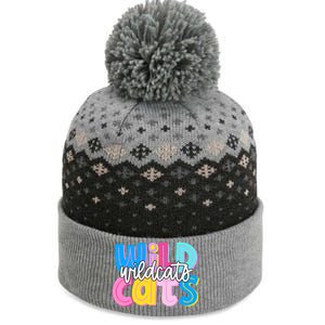 Wildcats Colorful School Spirit The Baniff Cuffed Pom Beanie