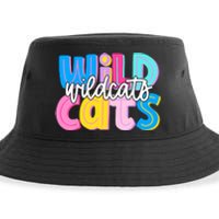 Wildcats Colorful School Spirit Sustainable Bucket Hat