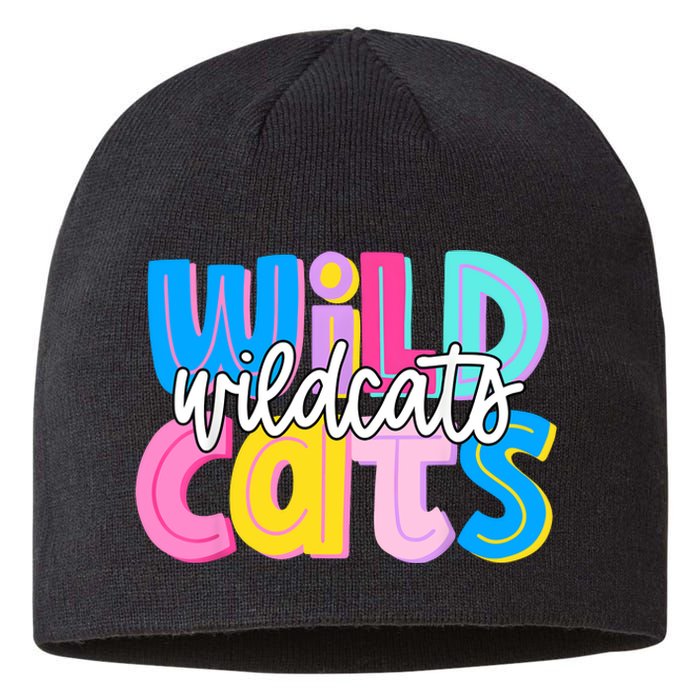 Wildcats Colorful School Spirit Sustainable Beanie