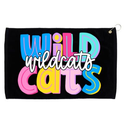 Wildcats Colorful School Spirit Grommeted Golf Towel