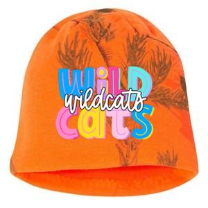 Wildcats Colorful School Spirit Kati - Camo Knit Beanie