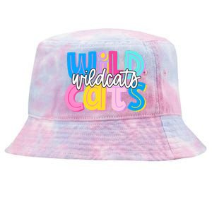 Wildcats Colorful School Spirit Tie-Dyed Bucket Hat